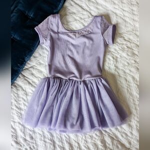 EUC Bloch 6x-7 purple tutu leotard